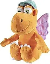 Heunec 579071 - DRACHE KOKOSNUSS klein, GRS Recycled Plüsch, 18 cm Spiel