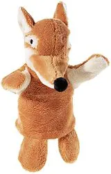 Heunec 643666 - SANDMANN Handpuppe Herr Fuchs, GRS Recycled Plüsch, 30 cm Spiel