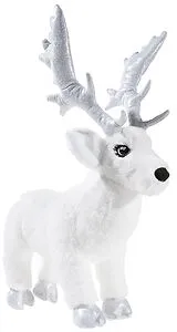 Heunec 751873 - Crownie Rentier, liegend, 30 cm, weiß, Plüschtier, Spiel