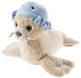 Heunec 760264 - WANNABE Robbe Robin mit Oktopus-Hut, Plüschtier, 23cm Spiel