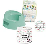 Pu-Töpfchenset Pinguin mit Zubehör Spiel