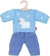 Pu-Pullover m. Jeans, Gr. 35-45cm Spiel