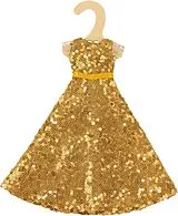 Paillettenkleid Goldstar Gr 29 cm Spiel