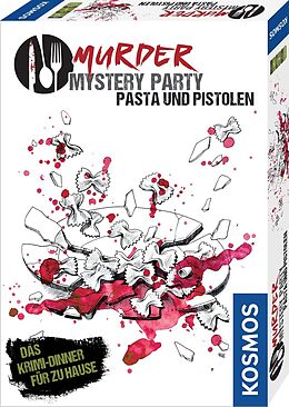 KOSMOS 695095 - Murder Mystery Party, Pasta und Pistolen, Das Krimi Dinner, Partyspiel Spiel