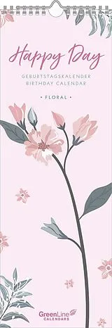 Spiralbindung Geburtstagskalender Floral von 