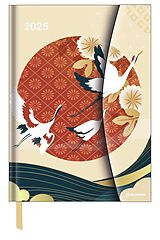 Fester Einband N NEUMANNVERLAGE - Japanese Papers 2025 Diary, 16x22cm, Taschenkalender mit Magnetverschluss und Lesebändchen, Tasche für Visitenkarte, Jahres- und Monatsübersicht und internationales Kalendarium von 