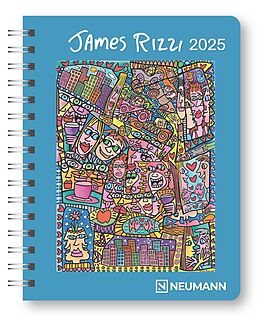 James Rizzi 2025 - Diary - Buchkalender - Taschenkalender 