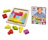 Eichhorn 100002467 - Tetris Formenlegespiel aus Holz Spiel