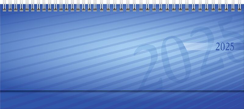 rido/idé 7036102305 Querterminbuch Modell septant (2025)| 2 Seiten = 1 Woche| 305 × 105 mm| 128 Seiten| PP-Einband| blau