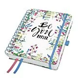 Agenden Jahr SIGEL 7J609 Spiral-Kalender Jolie 2027, ca. A5, Flower Parade, Hardcover von