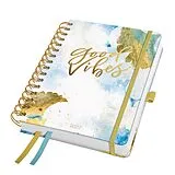 Agenden Jahr SIGEL 7J606 Spiral-Kalender Jolie 2027, ca. A5, Good Vibes, Hardcover von