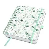 Fester Einband SIGEL JN656 Spiral-Notizbuch Jolie, ca. A5, blanko, hellgrün, mintgrün, weiß von 