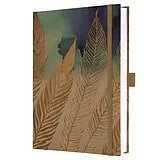 Fester Einband SIGEL JN859 Notizbuch Jolie, ca. A5, liniert, braun, blau, gold von 