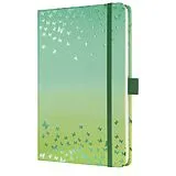 Fester Einband SIGEL JN347 Notizbuch Jolie, Butterfly Confetti Lime, ca. A5, liniert von
