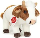 Teddy Hermann 91732 - Kuh stehend, braun/weiß, Plüschtier, 23 cm Spiel