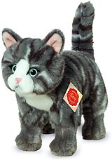 Teddy Hermann 91822 - Katze stehend, grau, 20 cm Spiel
