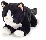 Teddy Hermann 91835 - Schlenkerkatze schwarz, Stofftier, Plüschtier, 30 cm Spiel