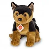 Teddy Hermann 91946 - Schäferhundwelpe sitzend, Hunde, Plüschtier, Stofftier, 30 cm Spiel
