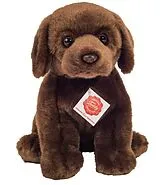 Teddy Hermann 91958 - Labrador braun sitzend, Stofftier, Plüschtier, 25cm Spiel
