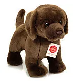 Teddy Hermann 91997 - Labrador braun stehend, Plüsch, 30 cm Spiel