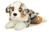 Teddy Hermann 91998 - Australian Shepherd liegend, Plüsch, 40 cm Spiel