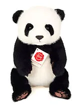 Teddy Hermann 92447 - Panda sitzend, Plüsch, 28 cm Spiel