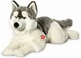 Teddy Hermann 92782 - Husky liegend, 60 cm, Hund, Plüschtier Spiel