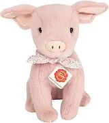 Teddy Hermann 930235 - Schwein Audrey, Plüschtier, 23 cm Spiel