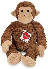 Teddy Hermann 93902 - Äffchen Yoyo, Plüschtier, 39 cm, sitzend, braun Spiel