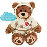 Teddy Hermann 939818 - Schlafanzugbär Leonie, 30 cm, Teddybär mit Schlafanzug Spiel