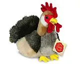 Teddy Hermann 941460 - Hahn, Plüsch, 17 cm, Plüschtier Spiel