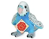 Teddy Hermann 94159 - Wellensittich, blau 13 cm Spiel