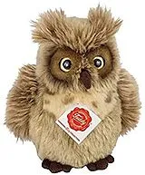Teddy Hermann 94163 - Eule graubraun, Waldtiere, Plüschtier, Stofftier, 17 cm Spiel