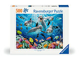 Ravensburger Puzzle 12000200 - Delphine im Korallenriff - 500 Teile Puzzle für Erwachsene und Kinder ab 10 Jahren Spiel