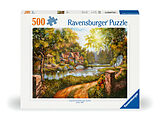 Ravensburger Puzzle 12000218 - Cottage am Fluß - 500 Teile Puzzle für Erwachsene und Kinder ab 10 Jahren Spiel