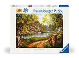 Cottage am Fluß Puzzle Spiel