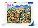 Ravensburger Puzzle 12000332 - Sehenswürdigkeiten weltweit - 1000 Teile Puzzle für Erwachsene und Kinder ab 14 Jahren, Motiv mit Big Ben, Freiheitsstatue und mehr Spiel