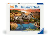 Ravensburger Puzzle 12000365 Zebras am Wasserloch - 500 Teile Puzzle für Erwachsene und Kinder ab 12 Jahren Spiel