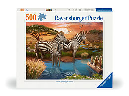 Zebras am Wasserloch Puzzle Spiel