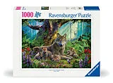 Wölfe im Wald Puzzle Spiel