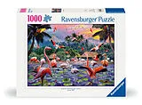 Pinke Flamingos Puzzle Spiel
