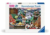 Erwachsenenpuzzle 1000 Teile - Wohlfühlabend Spiel