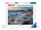 Abend in Santorini Griechenland Puzzle Spiel
