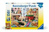 Verspielte Welpen Kinderpuzzle Spiel