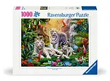 Familie der Weißen Tiger Puzzle Spiel