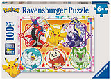 Ravensburger Kinderpuzzle 12001075 - Pokémon Karmesin und Purpur - 100 Teile XXL Pokémon Puzzle für Kinder ab 6 Jahren Spiel