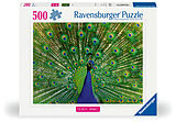 Ravensburger Puzzle 12001332, Colorful Animals - Pfau - 500 Teile Puzzle für Erwachsene und Kinder ab 12 Jahren Spiel