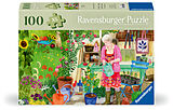 Ravensburger Puzzle 12001362 - Gartenarbeit - Puzzle für ältere Menschen und Senioren, mit 100 griffigen Puzzleteilen, großer Bildvorlage und Unterlage zum Puzzeln Spiel