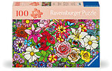 Ravensburger Puzzle 12001364 - Blumenfenster - Puzzle für ältere Menschen und Senioren, mit 100 extra griffigen Puzzleteilen, großer Bildvorlage und Unterlage zum Puzzeln Spiel