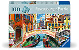 Ravensburger Puzzle 12001365 - Venedig - Puzzle für ältere Menschen und Senioren, mit 100 extra griffigen Puzzleteilen, großer Bildvorlage und Unterlage zum Puzzeln Spiel